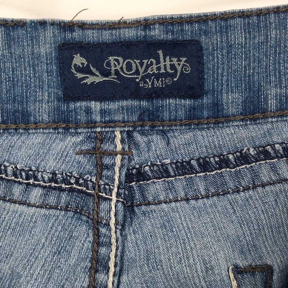 Royalty by YMI Jean Shorts Women's Size 12 Thick Stitch - Picture 7 of 7